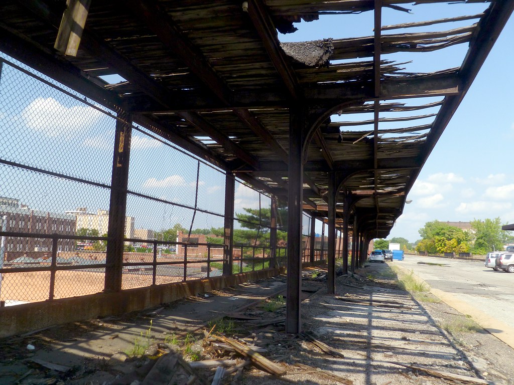platform at the abandoned Springfield, MA train station Flickr