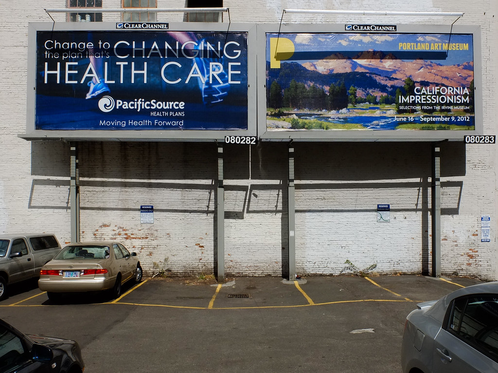 Parking Lot with Two Billboards, Portland Oregon, USA Flickr