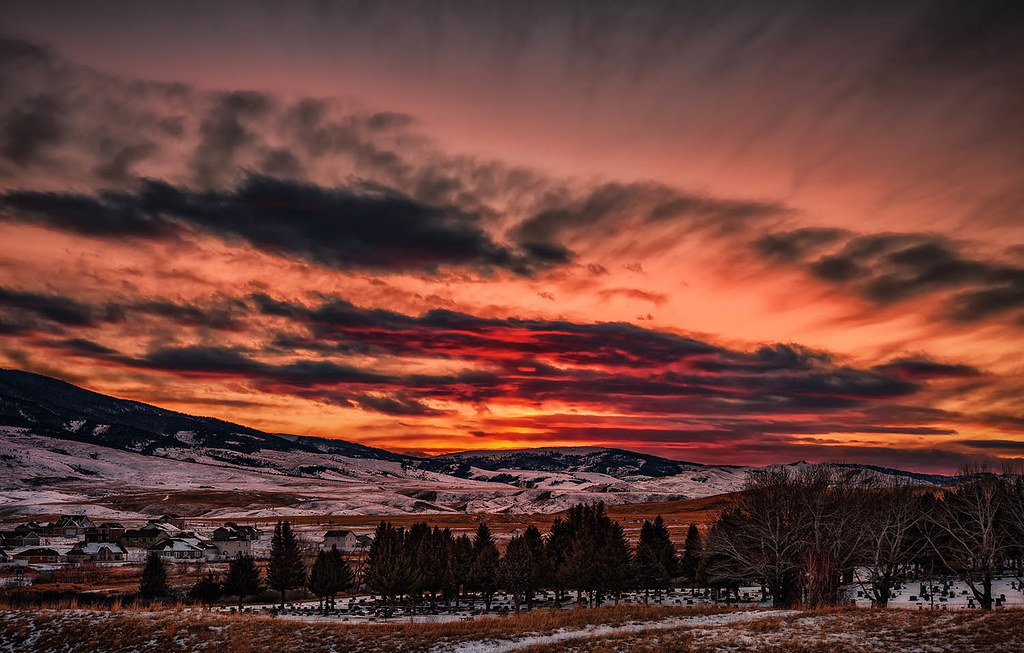 Livingston Sunset Livingston, Montana Sunset Scott Kublin Flickr
