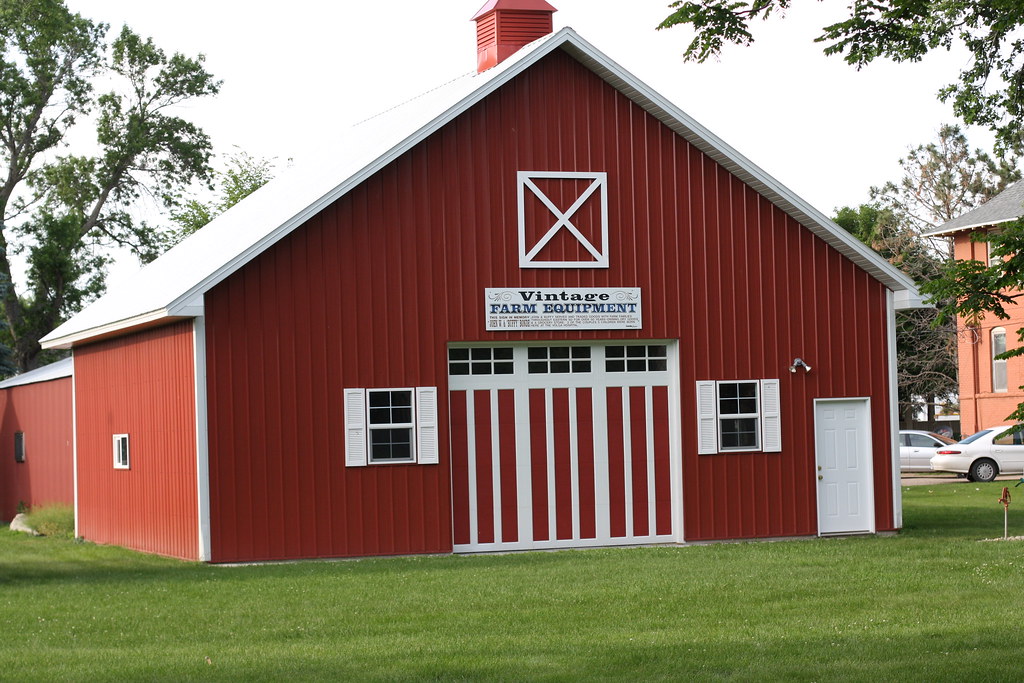 Vintage Farm Equipment Building Volga City Park City of Vo