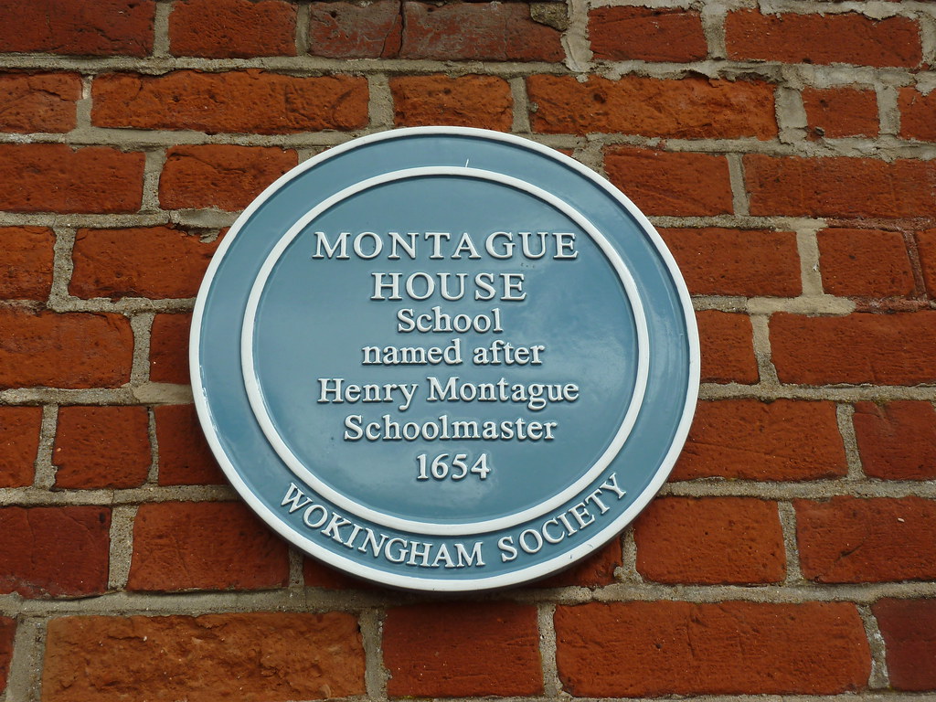 Montague House blue plaque Montague House School named aft… Flickr
