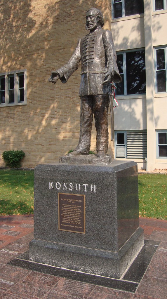 Lajos Kossuth Statue (Algona, Iowa) Located on the grounds… Flickr
