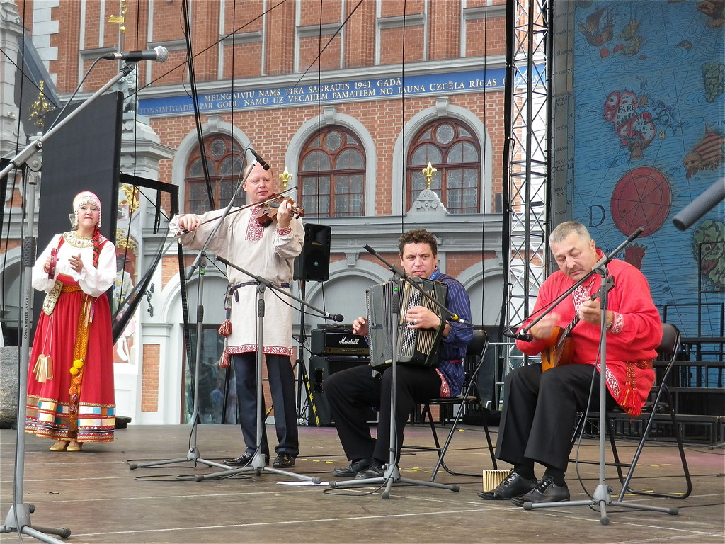 Russian folk music performers at Riga City Festival concer… Flickr