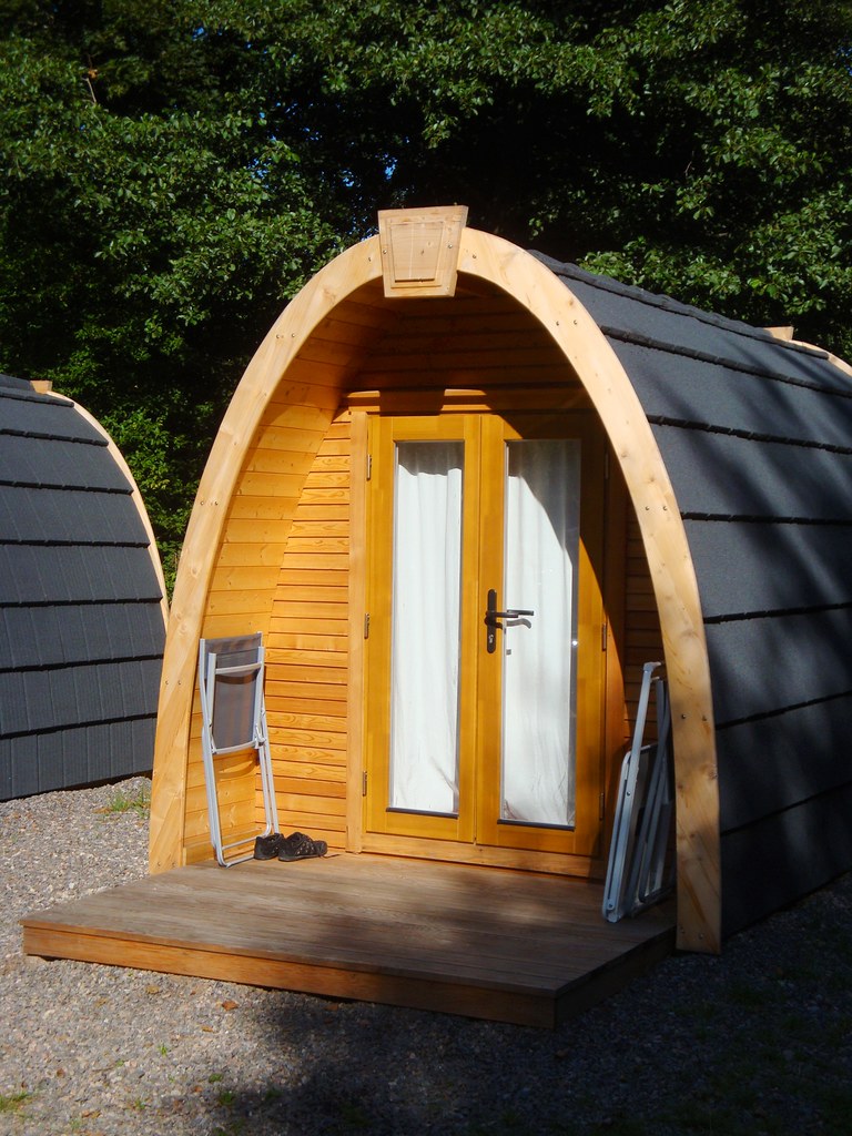 Wooden 'house' Camping POD, Freiburg, Germany This camps… Flickr