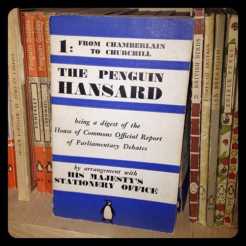 The Penguin Hansard Volume 1, From Chamberlain to Churchil… Flickr