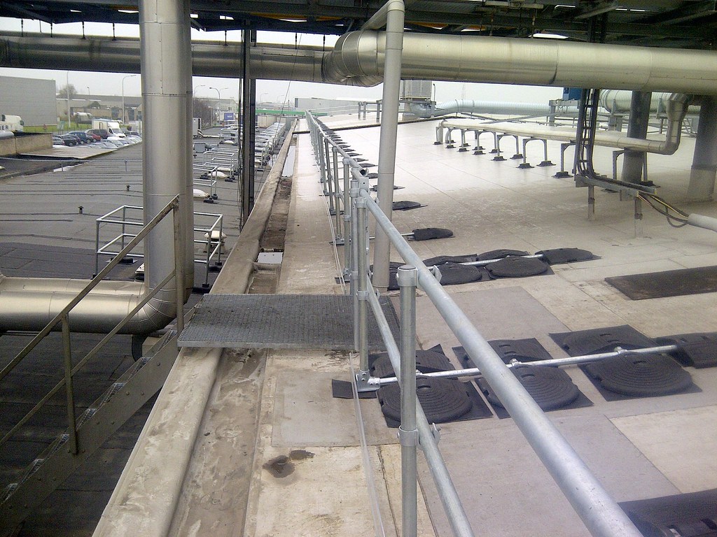 Sloped Roof Railing Safety railing and guardrailing for sl