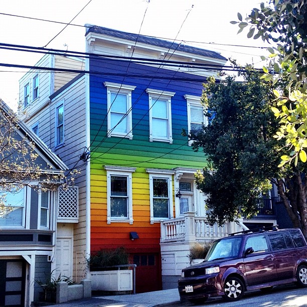 Amazing rainbow house in Noe Valley jdeeringdavis Flickr