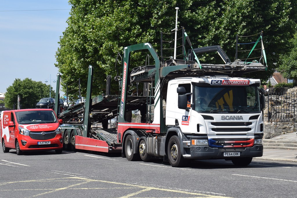 PE64ERK BCA Automotive Scania Car Transporter Quay Rd, Sou… Flickr