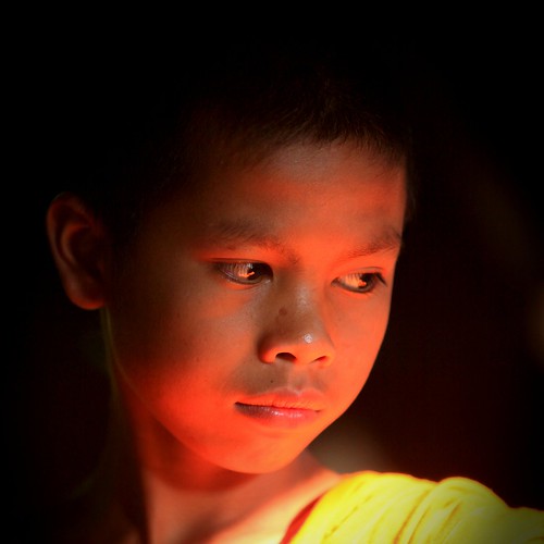 Cambodge visage d'enfant. Claude Gourlay Flickr