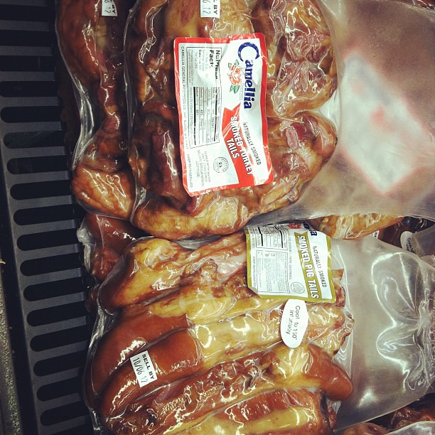 Smoked turkey tails & smoked pigs tails! It's what is for … Flickr