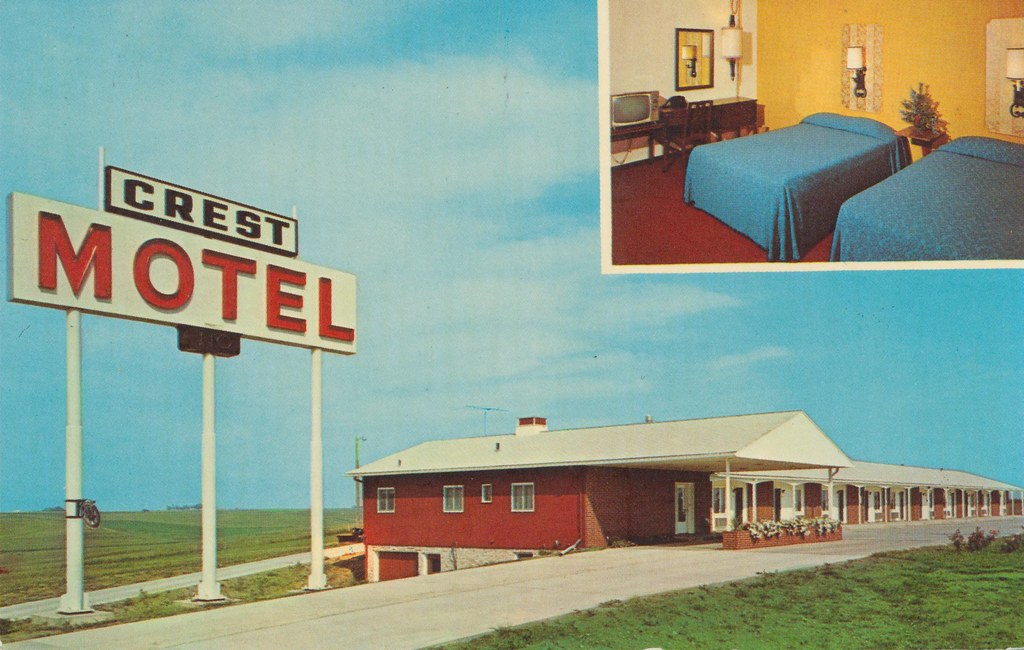 Crest Motel Williamsburg, Iowa Jct. I80 and Iowa 149 (W… Flickr