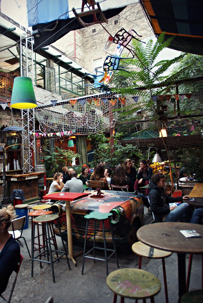 Budapest Jewish Quarter in a ruin pub Szimpla. www.theat… Flickr
