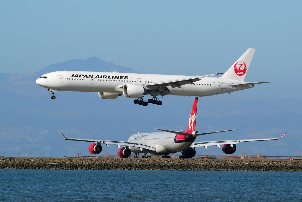 Japan Airlines 777 JA738J at SFO Japan Airlines Boeing 777… Flickr
