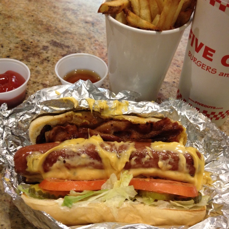 Five Guys Hot Dog