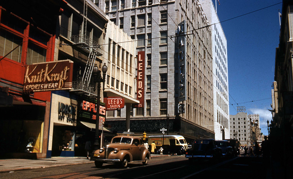 Macy's Department Store, 1940's Found transparency
