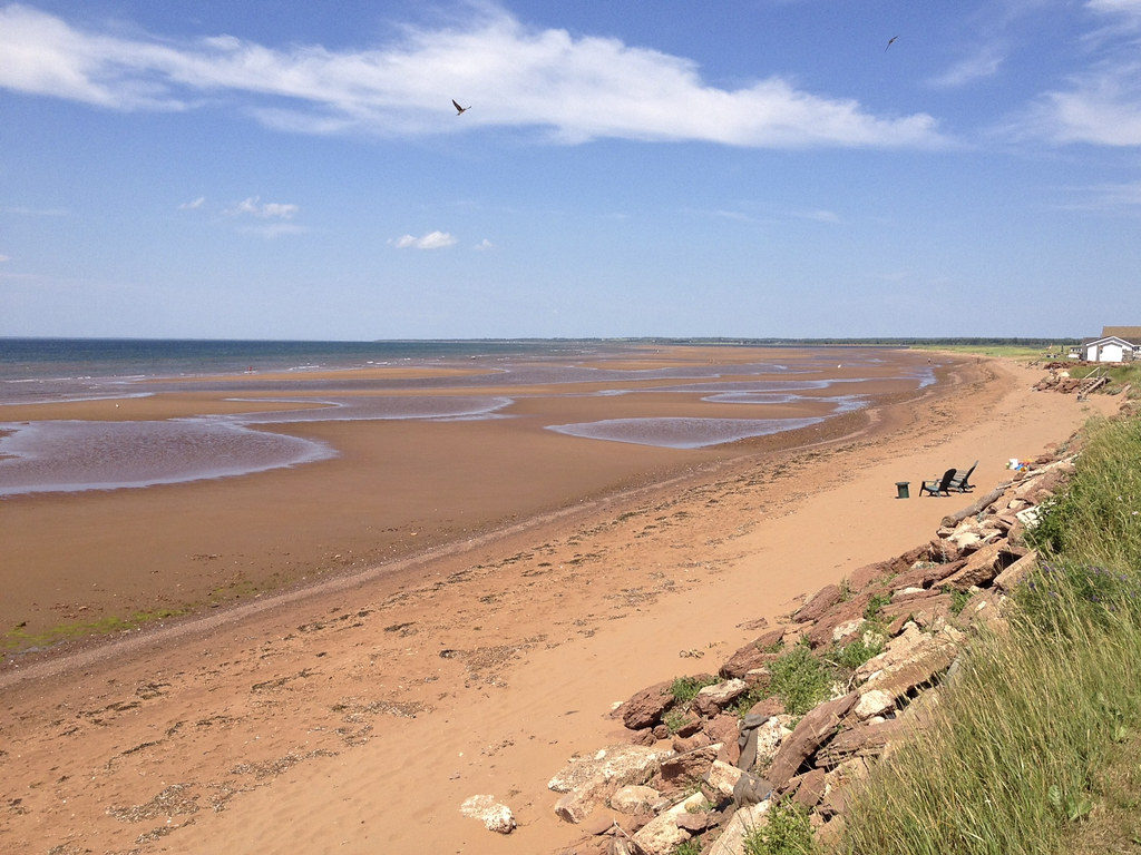 the beach low tide iPhone Maximeville, PEI Stevе Flickr