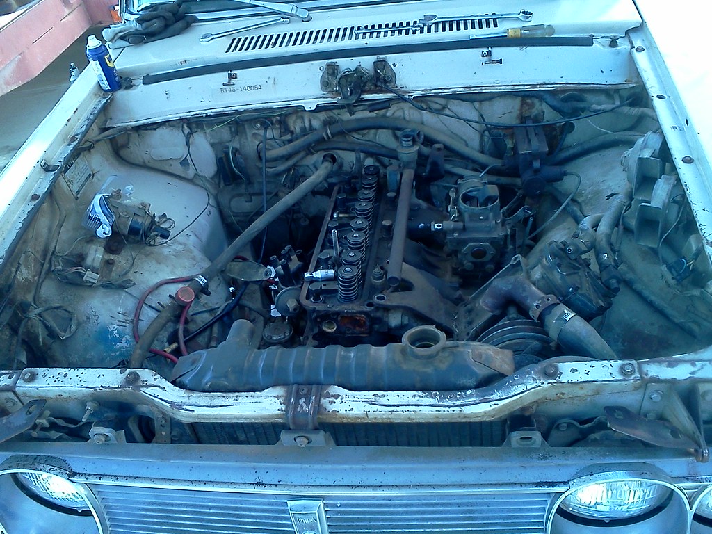 toyota corona rt43- 3RC engine before rebuild | Socal Sonny | Flickr