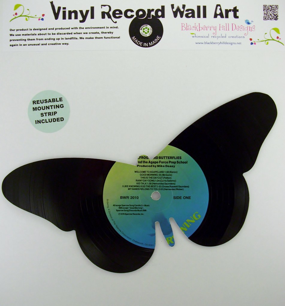 Recycled Butterfly Vinyl Record Wall Art Blackberry Hill Designs Flickr