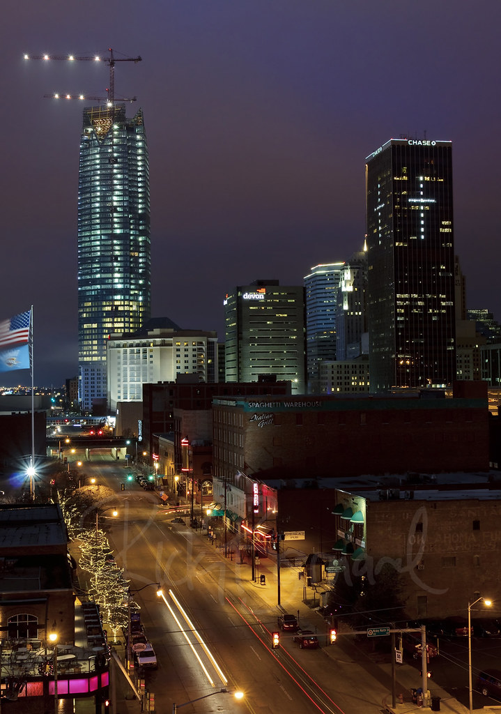 Christmas In OKC Bricktown and downtown Oklahoma City at C… Ricky Barnard Flickr
