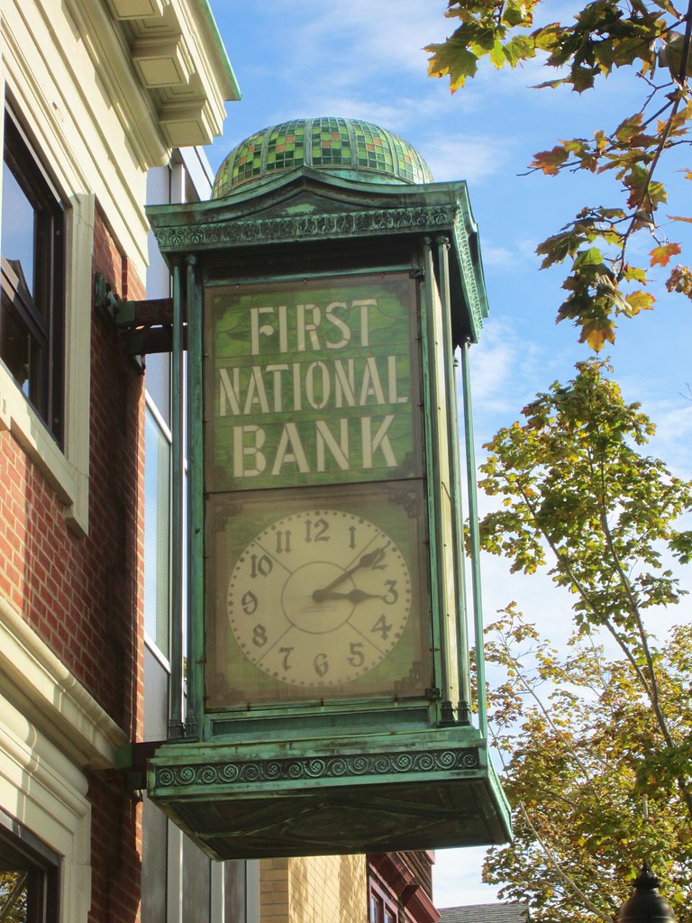 Bar Harbor First National Bank Clock murphman61 Flickr