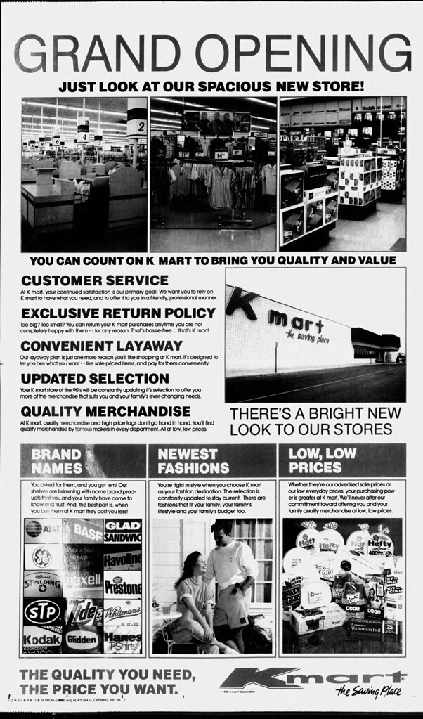 Winter Springs Kmart grand opening ad (July 22, 1990) Flickr