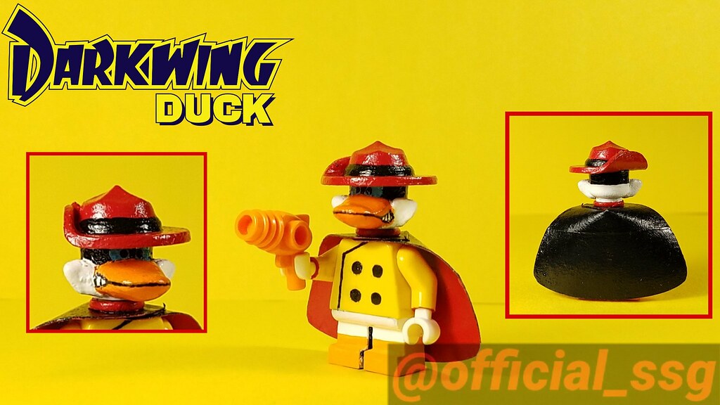 Custom Lego Darkwing Duck Negaduck All handpainted and … Flickr