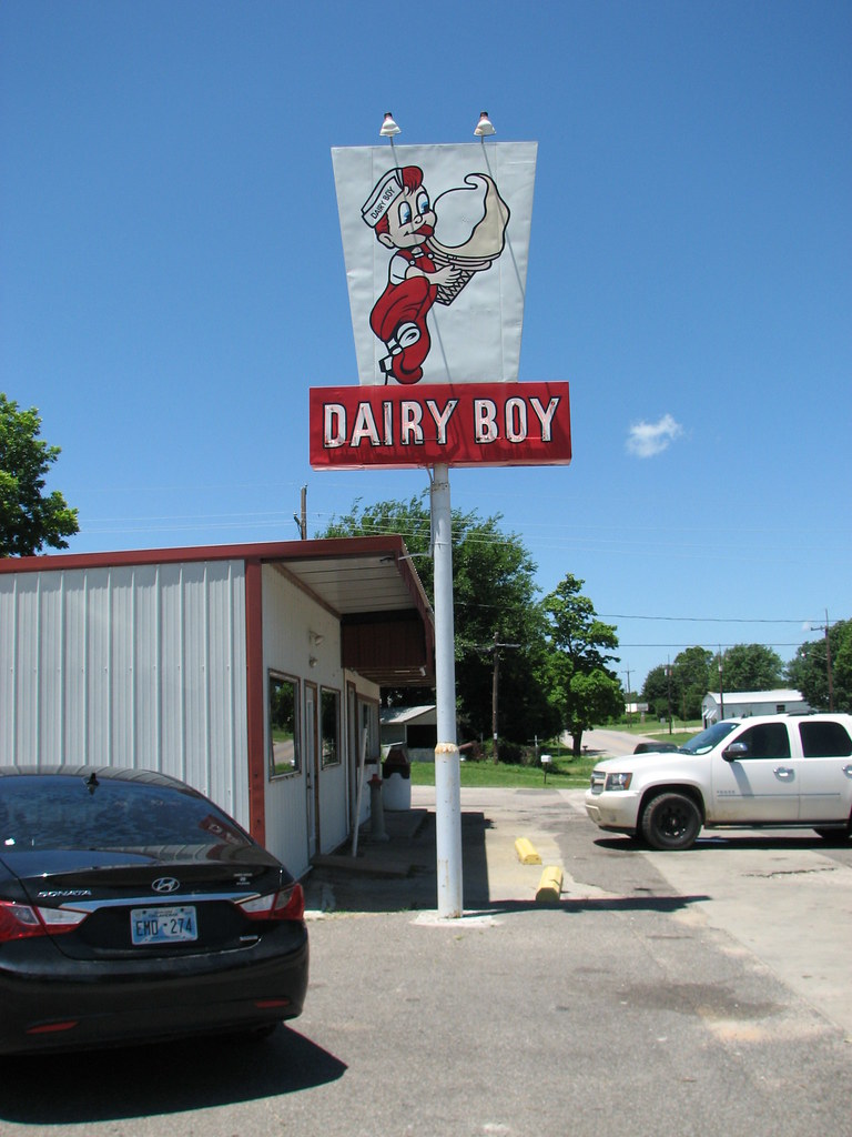 Dairy Boy Dairy Boy restaurant sign at Okemah, Oklahoma. R… Flickr