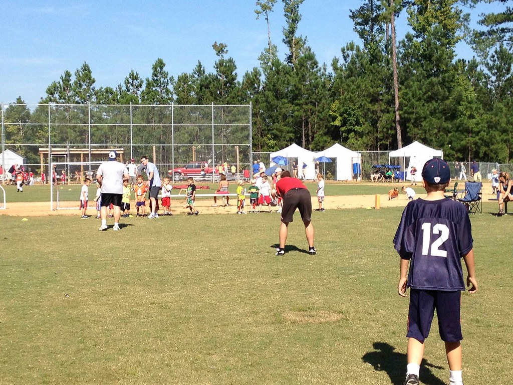 Flag Football Practice 9/15/12 Playing a game at footbal… Flickr