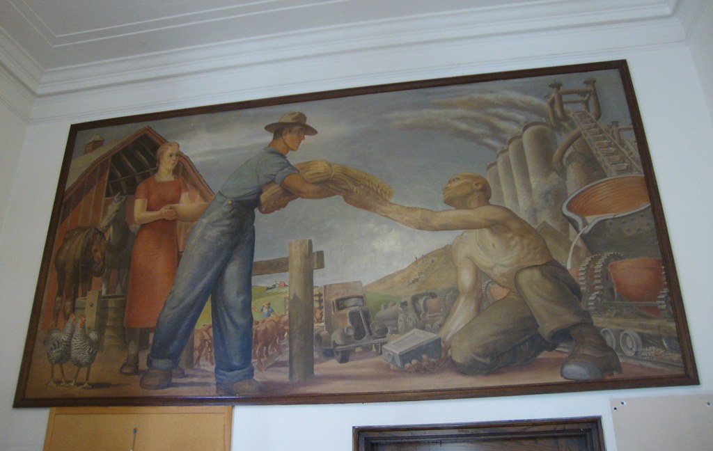 Post Office 51537 (Harlan, Iowa) Title "The Farmer Feedin… Flickr
