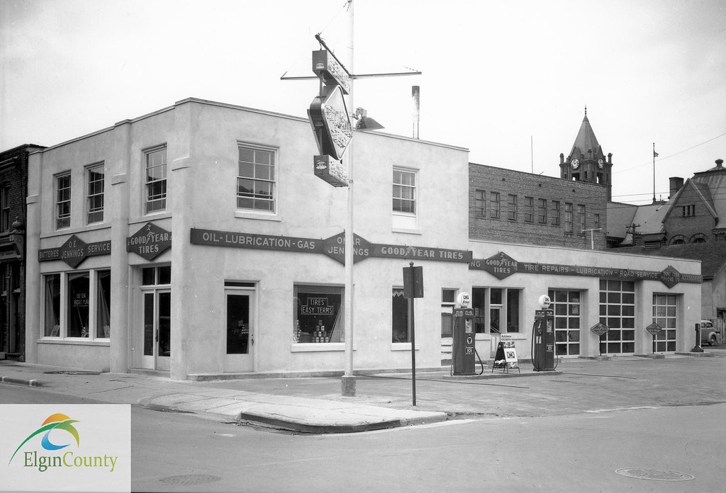 Jennings Tire Shop, October 1940 Title This photograph, t… Flickr