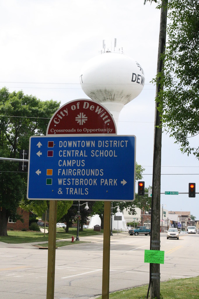City of DeWitt Water Tower techmsg Flickr
