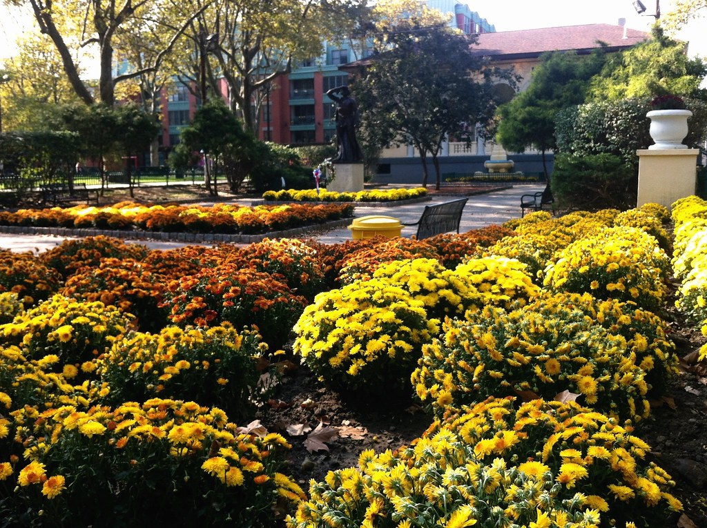 Fall landscaping, Columbus Park, Hoboken John Dalton Flickr