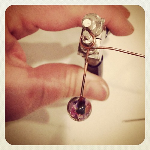 Glass headpin earring tutorial Jennifer Cameron Flickr