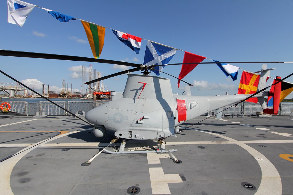 Northrop Grumman MQ8B Sea Scout UAV BuNo.168445 On deck… Flickr