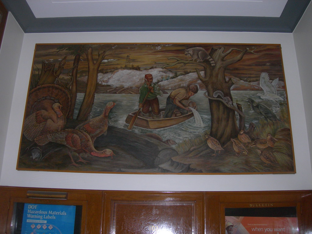 DeQueen Arkansas Post Office Mural New Deal mural entitled… Flickr