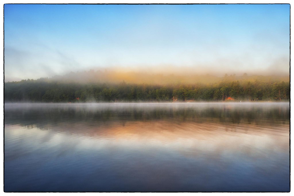 Misty Morning on Long Pond Parsonsfield, ME Nikon D800E … Flickr