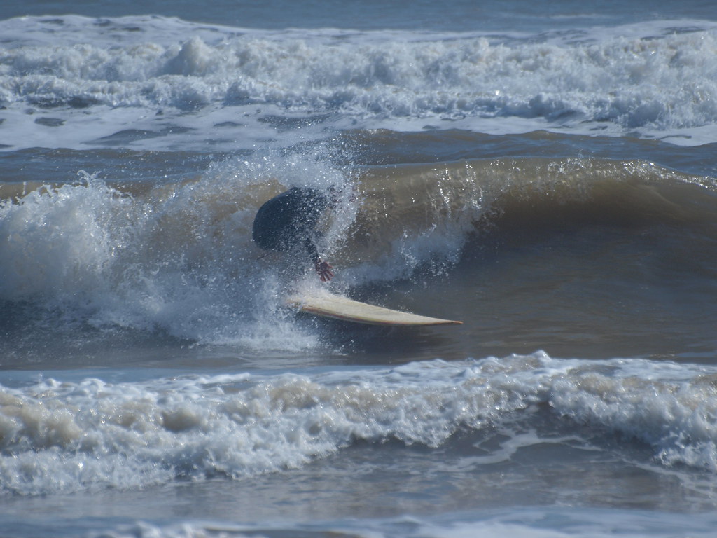 Surfside Beach Texas Surfers Surfing in the cold low waves… Flickr