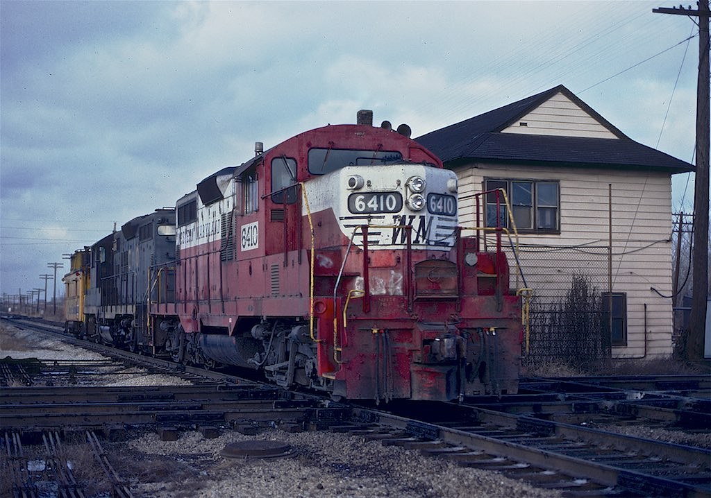 Western Maryland GP9 6410, Chicago 75th St rescan Flickr