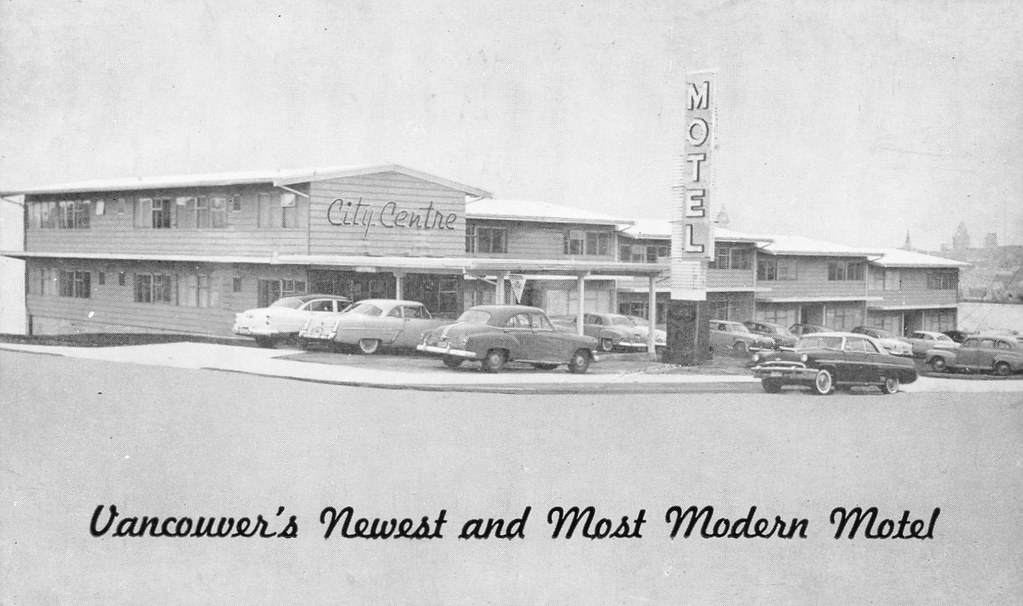 Postcard City Centre Motor Hotel, c.1953 "Vancouver's New… Flickr