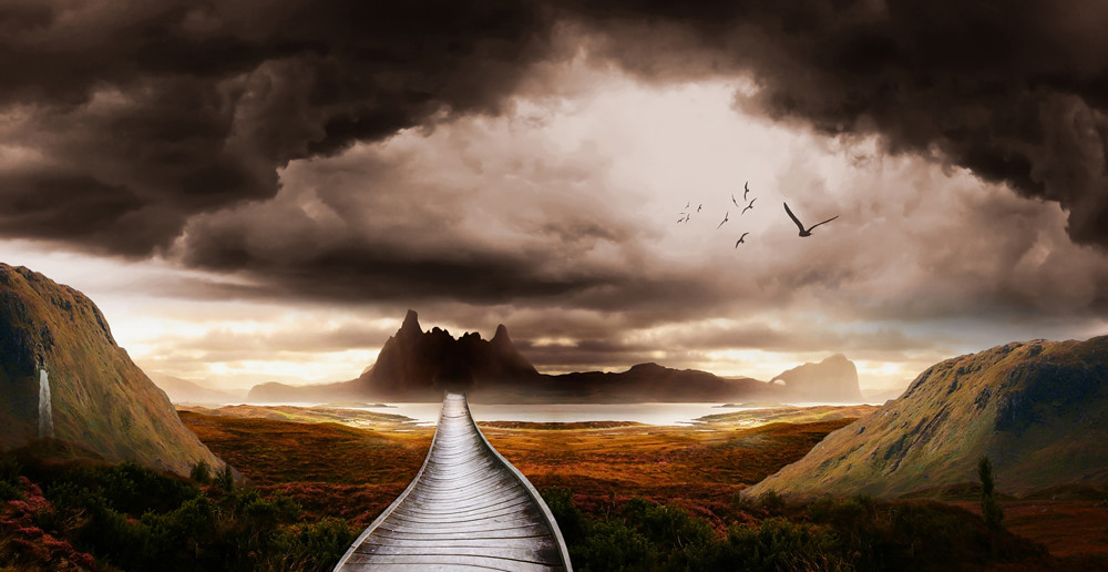 mystical land mystical landscape at dawn in a surreal envi… Flickr