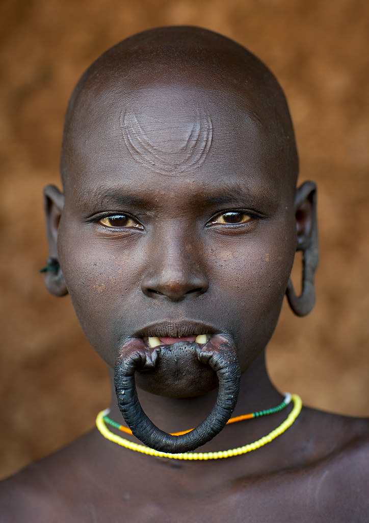 Suri Tribe Woman With An Enlarged Lip, Kibish, Omo Valley,… Flickr