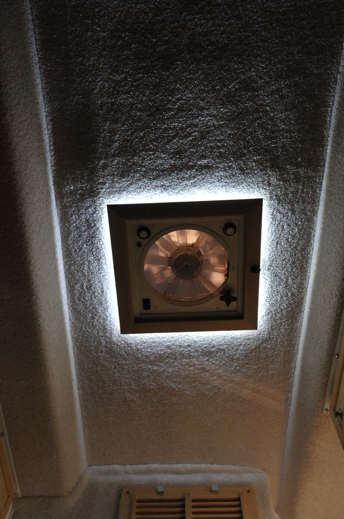 Overhead light The LED overhead light makes a soft "glow" … Flickr