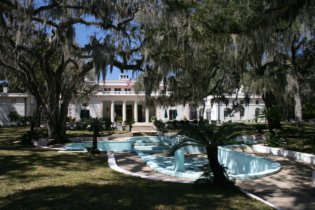 Front view of the Reynolds Mansion, Sapelo Island, Flickr