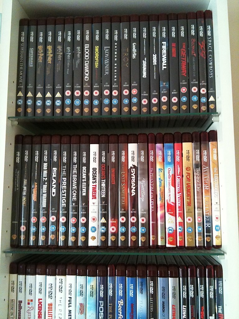 My HD Movie Collection Part of my HDDVD movie collection.… Flickr
