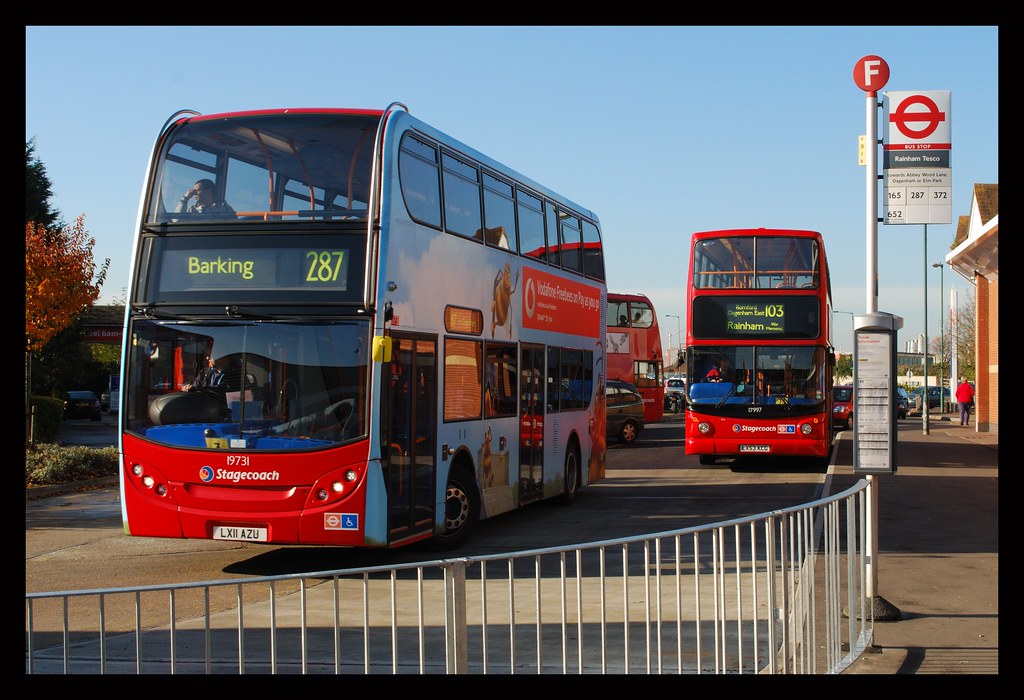 Routes 287 and 103 at Rainham Tesco Stagecoach 19731 worki… Flickr