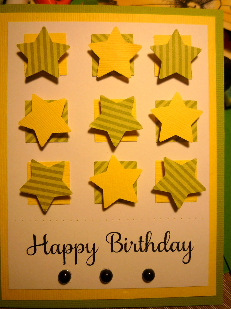 Happy Birthday A combination of punches and papers with a … Flickr