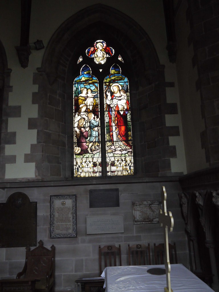Colwich church stained glass Details and entire 'lights' a… Flickr