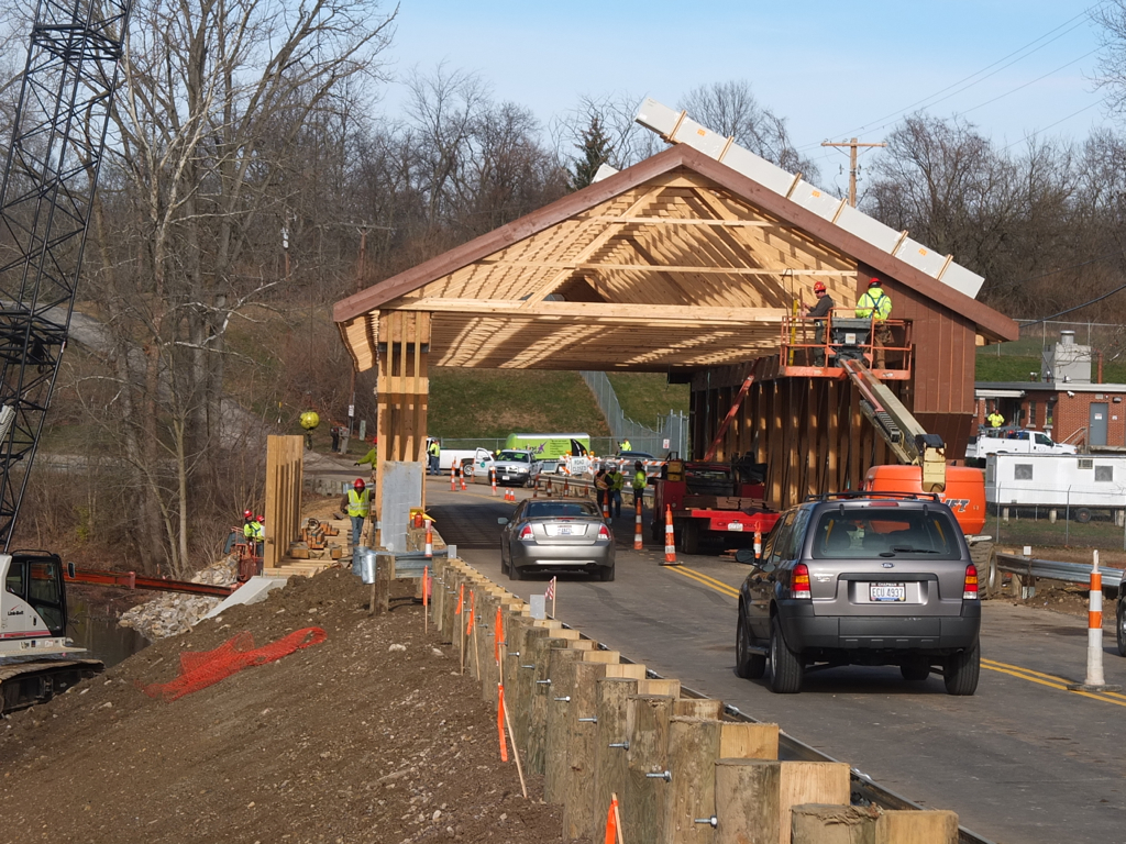 TaylorBlair bridge The new allwooden, covered bridge bei… Flickr