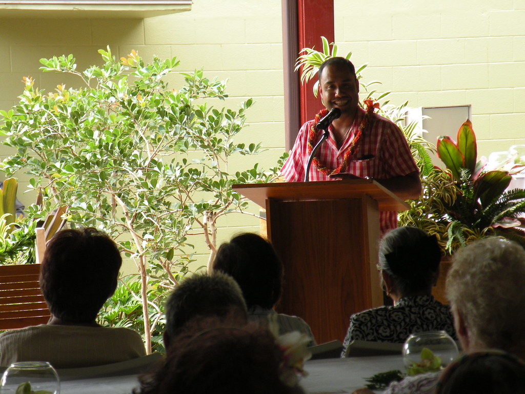 Senator speaking at the Whitmore Circle Apartments Blessin… Flickr