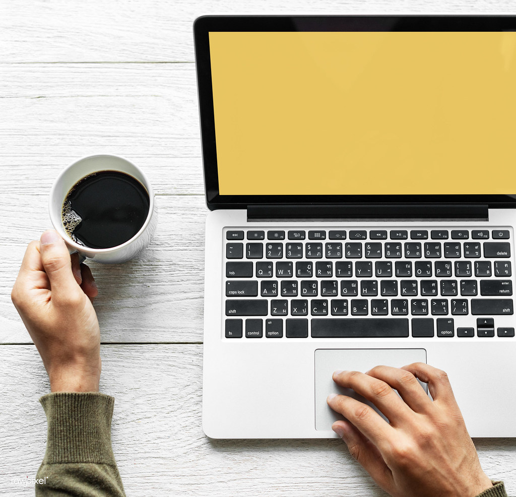 Person using laptop Free for commercial image created with… Flickr